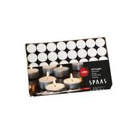 Spaas - Boîte de Bougies Chauffe-Plats x120, 8 Heures - Blanc