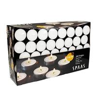 Spaas - Boîte de Bougies Chauffe-Plats x200, 4.5 Heures - Blanc