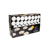 Spaas - Boîte de Bougies Chauffe-Plats x200, 4.5 Heures - Blanc