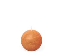 Spaas Bougie Boule Rustique 80 mm 24h - orange