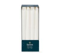 Spaas Bougie de Table Conique x8 8h - blanc