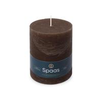 Spaas Bougie Pilier Rustique 100/130 mm 95h - brun foncé