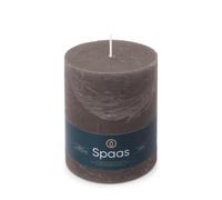 Spaas Bougie Pilier Rustique 100/130 mm 95h - gris foncé
