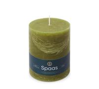 Spaas Bougie Pilier Rustique 100/130 mm 95h - vert olive