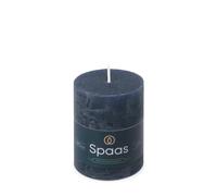 Spaas Bougie Pilier Rustique 70/95 mm 35h - bleu foncé