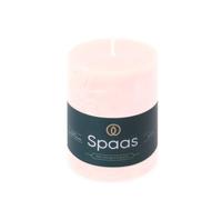 Spaas Bougie Pilier Rustique 70/95 mm 35h - rose clair