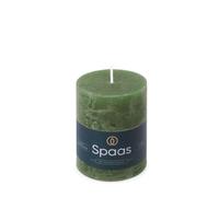 Spaas Bougie Pilier Rustique 70/95 mm 35h - vert foncé