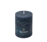 Spaas Bougie Pilier Rustique 80/110 mm 65h - bleu foncé