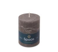 Spaas Bougie Pilier Rustique 80/110 mm 65h - gris foncé