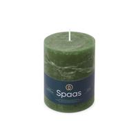 Spaas Bougie Pilier Rustique 80/110 mm 65h - vert foncé