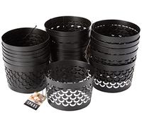 Spaas Lot de 18 Capuchons Blancs pour Bougie Motif œil de Poisson