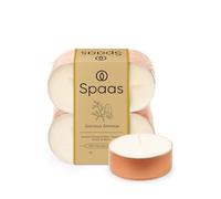 Spaas Maxi Bougies Chauffe-plats Parfumées en coupe or rose block pack x8 10h - Glorious Glimmer