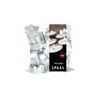 SPAAS Sac bougies chauffe-plats maxi x40, ± 10 heures - blanc