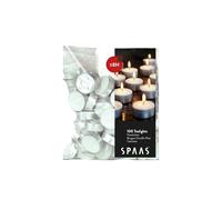Spaas - Sac de Bougies Chauffe-Plats x100, 8 Heures - Blanc