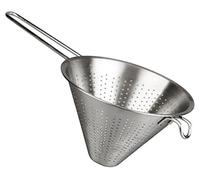 Space Home - Passoire de Cuisine Chinoise - Tamis Cuisine avec Poignée - Filtre pour Nouille, Riz, Pates, Légumes - Acier Inoxydable - Argenté - Diamètre 24 cm