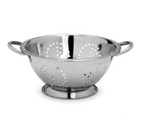 Space Home - Passoire de Cuisine - Passoire Cuisine avec Poignées et Base - Tamis Cuisine avec Poignée - Filtre pour Nouille, Riz, Pates, Légumes - Acier Inoxydable - Argenté - Diamètre 24 cm