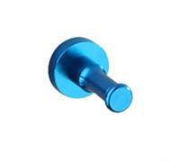 Space Patère murale en aluminium résistant à la rouille pour serviette de salle de bain, porte chapeau, ustensiles de cuisine et sacs, organiseur de rangement mural pour chambre à coucher (bleu clair)