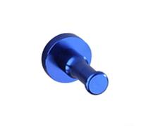 Space Patère murale en aluminium résistant à la rouille pour serviette de salle de bain, porte chapeau, ustensiles de cuisine et sacs, rangement mural pour chambre à coucher (bleu)