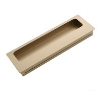 Space Poignée dissimulée en aluminium pour armoire de cuisine et armoire, poignée encastrée minimaliste en bronze brossé ou noir mat, matériel de porte encastré (Ax 2)