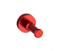 Space Porte-manteau mural en aluminium résistant à la rouille pour serviette de salle de bain, porte chapeau, ustensiles de cuisine et sacs, organiseur de rangement mural pour chambre à coucher (rouge