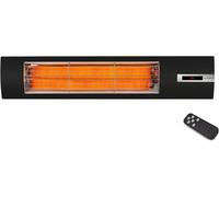 Space S – Radiateur infrarouge d'extérieur, idéal pour les terrasses, avec 3 niveaux de chauffage, télécommande, accès Wi-Fi via la technologie smart, indice de protection IP44, et corps en acier inox