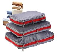 Space Saver Bags - 50 * 30 * 7cm Vacuum Compression Bag, 3 Pcs Clothes Pouch Vacuum Sealer Bags Waterproof Large Capacity Storage | Compression Zipper Storage Bag | Oxford Cloth Double Zipper Pouch