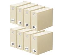 SpaceAid Organisateur de draps de lit et de rangement pliable pour armoire à linge, ensemble de draps, porte-dossier avec fenêtre, taille XL (Queen Size et King), conteneurs de literie (beige, 8