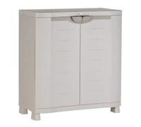 Armoire basse de rangement et armoire de rangement haute 4 tablettes
