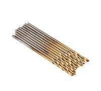 Spacnana 10 Pièces 1,0 Mm HSS Jeu de Forets Hélicoïdaux Micro-forets à Tige Droite pour PCB Traitement du Métal Mince en Plastique Perçage de Petits Objets pour les Travaux de Réparation des Amateurs