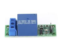 Spacnana 10pcs 12V Relais Module, Déclenchement Haut Niveau 10A Charge | Interrupteur unipolaire double direction, carte de commande 1 canal, circuit à réponse rapide, borne à vis amovible