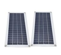 Spacnana 2x10W Panneau Solaire Monocristallin Kit de Charge pour | Port USB, se plie pour un rangement compact, cellule photovoltaïque, charges d\'entretien batteries 12 V, camping en plein