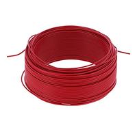 Spacnana 7 Flexible Red Copper Wire, 100m AC300V PVC Isolé | Câble conducteur toronné, tolérance thermique de 80 ℃, pour le recâblage d\'appareils, les branchements d\'outils