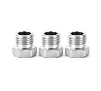 Spacnana Adaptateur Airbrush Raccord 1/8 vers 1/4 BSP, Nipple de | Raccord pour Aérographe, 2,1x1,4x1,4 Cm, Métal, 1/8 BSP Femelle vers 1/4 BSP Mâle, 3 Pièces, pour Compresseurs D'air,