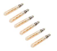 Spacnana Ampoule LED E14 3W en Verre Tubulaire doré, sans Scintillement, 25 000 Heures, pour Lustre, Applique Murale