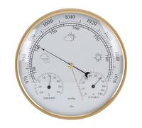 Spacnana Baromètre Hygromètre Thermomètre Mural Suspendu 180 Mm, avec Température et humidité pour Serre Intérieure de Bureau à Domicile