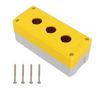 Spacnana Boîte à Boutons Poussoirs ABS 3 Trous, Boîtier de Commande pour Interrupteur à Bouton, 22 Mm, étanche IP65, Fonctionnement de Maintien pour Panneaux de Commande d'équipement électrique et