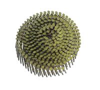 Spacnana Clous en Bobine de Fil d'acier, 2,1 X 38 Mm, 40 Rouleaux, 16 000 Points, Tige à Tête Ronde à 15 Degrés, pour Revêtement de Toiture, Palettes, Clôtures, Charpente de Pont