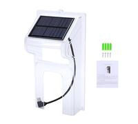 Spacnana Couvercle de Sonnette Solaire, Panneau Solaire intégré, Alimentation Continue, Coque ABS Résistante à la Pluie, Canalisation D'eau Intelligente, Montage à Vis Facile, Universel (Transparente)