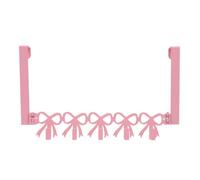 Spacnana Crochet de Porte en Forme de Nœud, Patère de Porte en Métal à 5 | Acier au Carbone, Résistant à la Rouille, 14,57 X 7,09 Pouces, Option de Montage Mural, Rangement de Serviettes de Salle de