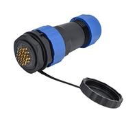 Spacnana Écrou de Serrage pour Connecteur étanche IP68, 250V 5A SP28 (22 | Joint de soudure de câble extérieur industriel, filetage M28 x 1,5 mm, contacts en cuivre plaqué or, coque PA66 résistante