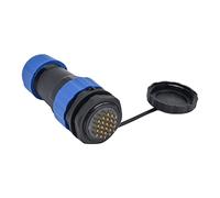 Spacnana Écrou de Serrage pour Connecteur étanche IP68, 250V 5A SP28 (24 | Joint de soudure de câble extérieur industriel, filetage M28 x 1,5 mm, contacts en cuivre plaqué or, coque PA66 résistante