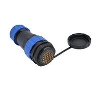 Spacnana Écrou de Serrage pour Connecteur étanche IP68, 250V 5A SP28 (26 | Joint de soudure de câble extérieur industriel, filetage M28 x 1,5 mm, contacts en cuivre plaqué or, coque PA66 résistante