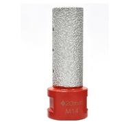 Spacnana Embout à Doigt, Fraise Brasée M14, Bords de Chanfreinage (Fraise | Tête de Fraisage, Profondeur de Travail de 50 Mm, pour Façonner la Pierre à Encocher, Agrandir les Trous dans le Doigt en