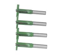 Spacnana Ensemble de Fraises à Queue en T, 4 Pièces, Carbure, Acier 45# | Fraise à rainurer pour menuiserie, compatible avec tige de 1/4 de pouce, coupe des fentes propres sans débris