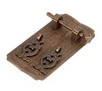 Spacnana Ensemble de Poignées de Porte en Cuivre Antique, Poignée de Traction de Style Chinois, 13,2 X 3,6 X 3 Cm, Quincaillerie d'Armoire pour Armoire à Chaussures, Placard, Tiroir, Meubles