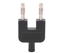 Spacnana Fiche Banane de Court-Circuit U35, Adaptateur de Connecteur Femelle à 2 Mâles de 4 Mm, Fil de Test électrique en Forme de U pour Multimètre Oscilloscope