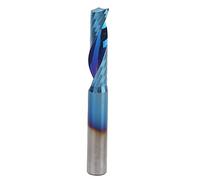 Spacnana Fraise de Défonceuse à une Seule Lame, Placage Bleu 6x22x50mm | Construction en carbure de tungstène, bord de meulage miroir, élimination des copeaux sur 3 côtés, pour le fraisage de