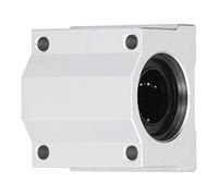 Spacnana Glissières à Roulement à Billes Linéaires Bloc Coulissant en Alliage d'aluminium Roulement à Mouvement Linéaire de 20 Mm de Diamètre Intérieur pour Tiges de Guidage CNC, Dispositifs de