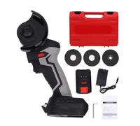 Spacnana Kit de Mini Meuleuse D'angle sans Fil et sans Balais, Outil de Coupe Portatif à Vitesse Variable de 15 000 Tr/min avec 3 Disques de Coupe pour Carrelage de Tuyau en Plastique (Prise UE)