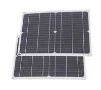 Spacnana Kit de Panneau Solaire Flexible avec Contrôleur de Charge 20A, 25W | Double Ports USB pour téléphones mobiles, lecteurs MP3, stratification ETFE Portable, Camping hors réseau, randonnée,